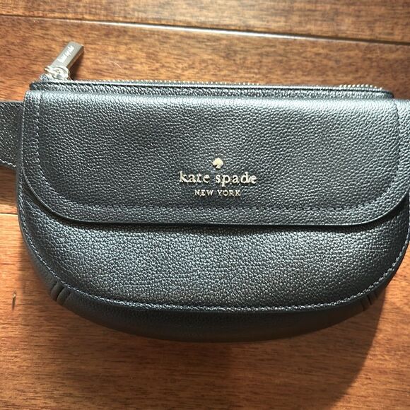 Kate Spade Pebbled Leather  Black Belt Bag - Picture 3 of 11